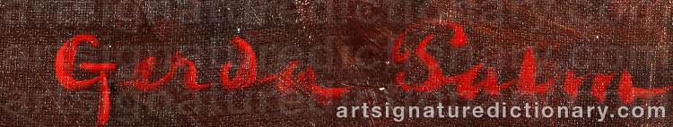 Signature by Gerda PALM