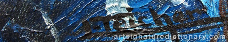 Authentic signature by Louis TEICHER on  artwork