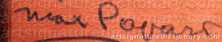 Signature by Max PAPART