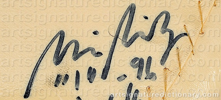 Signature by Maria MIESENBERGER