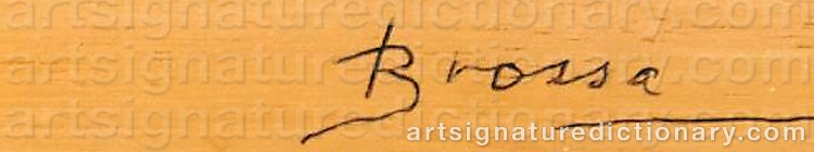 Authentic signature by Joan BROSSA on  artwork