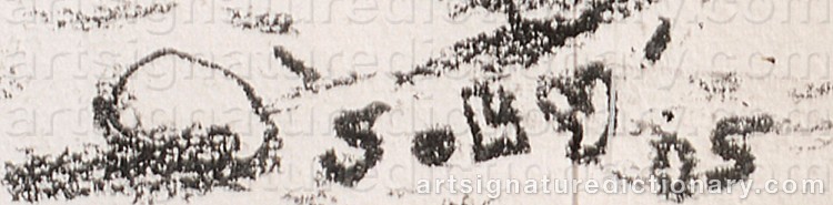 Authentic signature by Soly CISSÉ on Drawing/Graphic/Print artwork