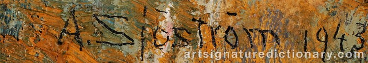 Signature by Albert SJÖSTRÖM