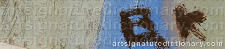 Authentic signature by Brita Af ‘Bk’ KLERCKER on Painting/Watercolour artwork