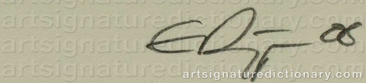 Authentic signature by Esa RIIPPA on  artwork