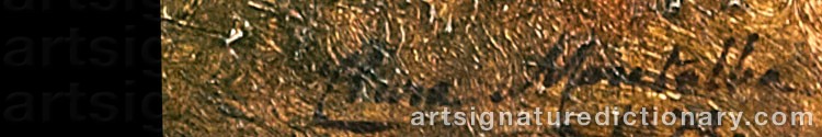 Authentic signature by Clara MONTALBA on artwork
