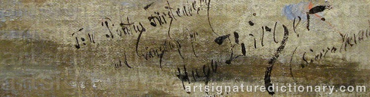 Signature by Hugo BIRGER