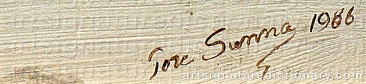 Signature by Tore (Sami Artist) SUNNA