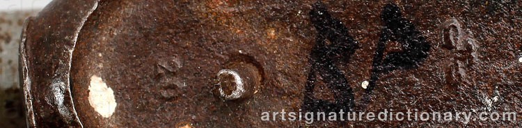 Authentic signature by Bob PASTERKAMP on  artwork