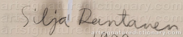 Authentic signature by Silja RANTANEN on Painting/Watercolour artwork