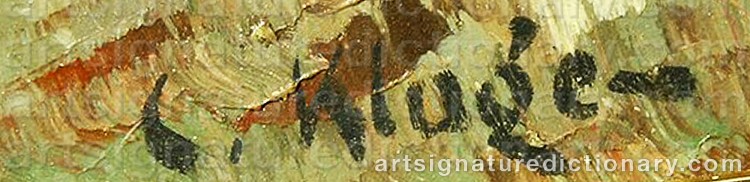 Signature by Constantin KLUGE