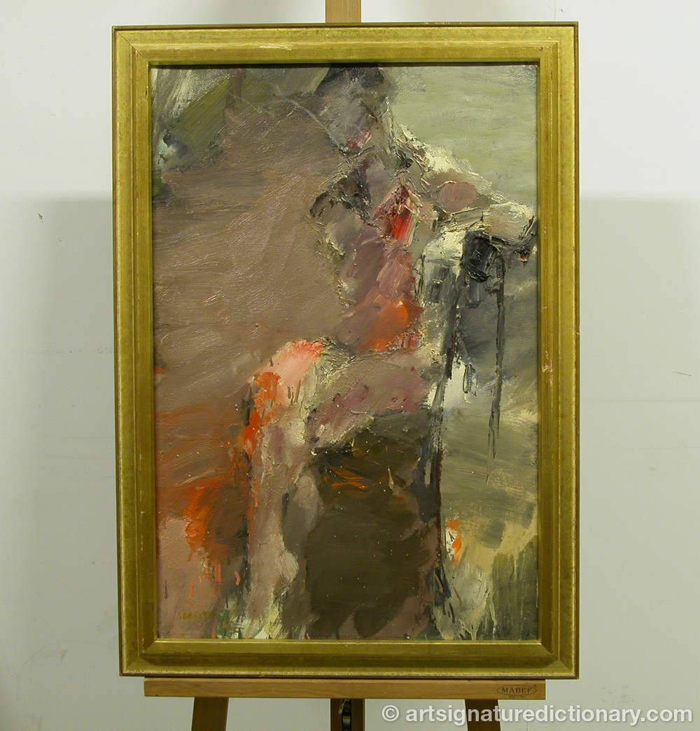 Close-up details showing Siri DERKERT signature forgery characteristics