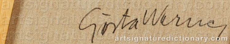 Signature by Gösta WERNER