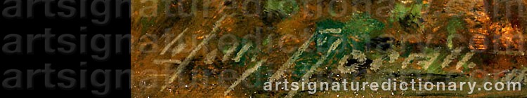 Authentic signature by Willy MORALT on artwork