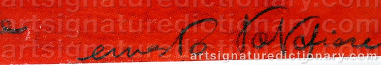 Signature by Ernesto TATAFIORE