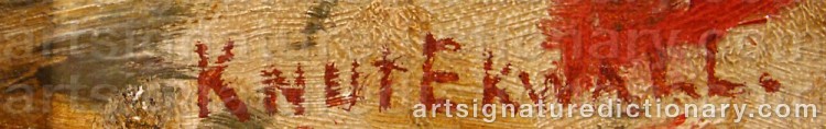 Signature by Knut EKWALL