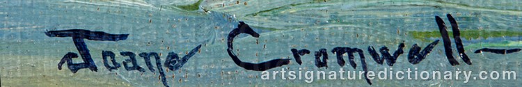 Authentic signature by Joane CROMWELL on Painting/Watercolour artwork