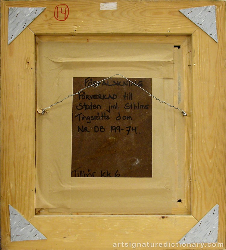 Close-up details showing Max LIEBERMANN signature forgery characteristics