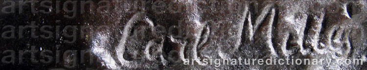 Signature by Carl MILLES