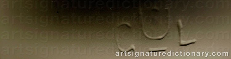 Authentic signature by Stephanus Albertus UITERWAAL on  artwork