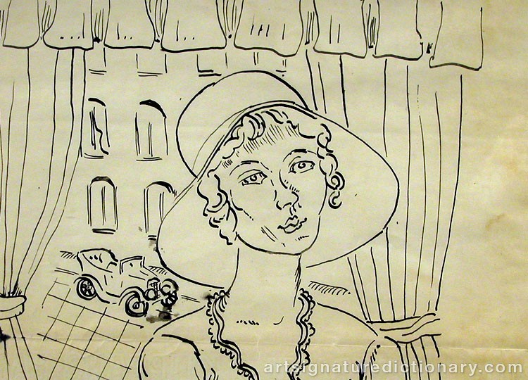 Close-up details showing Axel NILSSON signature forgery characteristics