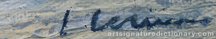 Forged signature of Lars LERIN