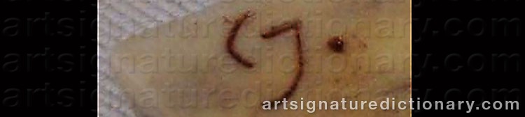 Authentic signature by C. JANSSON on  artwork