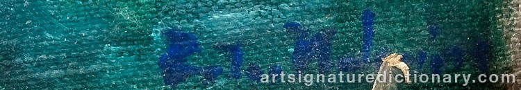 Authentic signature by Ester HELENIUS on Painting/Watercolour artwork
