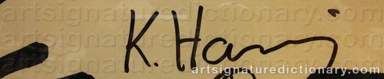 Signature by Keith HARING