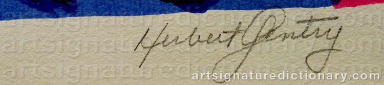 Signature by Herbert GENTRY