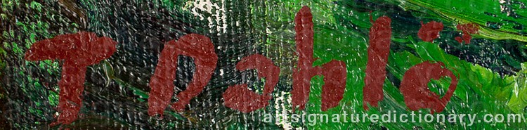 Signature by Thure DAHLÖ