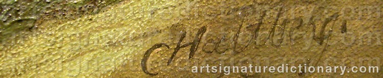 Signature by Carl Peter HALLBERG