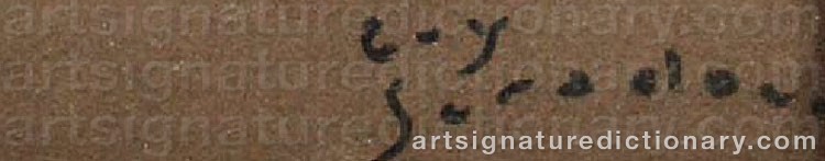 Authentic signature by Guy SERADOUR on Painting/Watercolour artwork