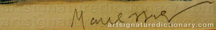 Signature by Alfred MANESSIER
