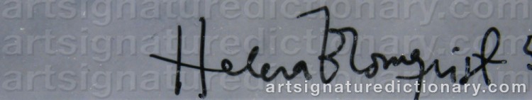 Signature by Helena BLOMQVIST