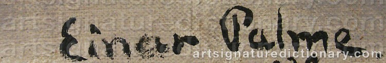 Signature by Einar PALME