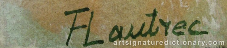 Forged signature of Henri De TOULOUSE-LAUTREC