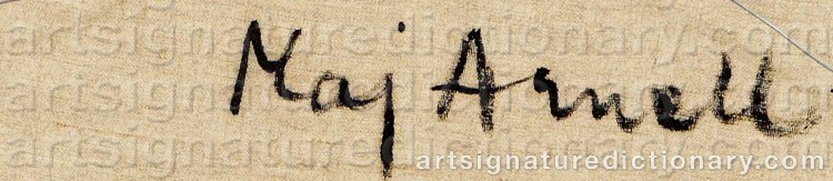 Signature by Maj ARNELL