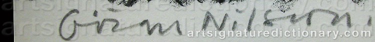 Signature by Göran NILSSON