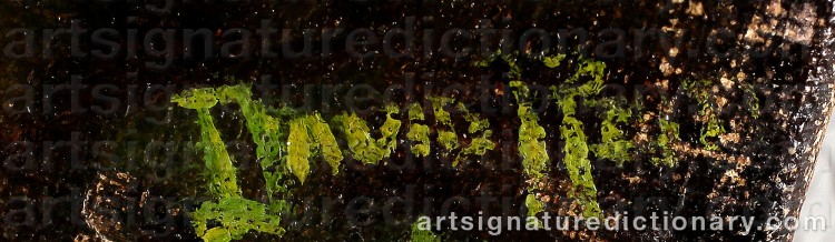 Authentic signature by Henry MACBETH-RAEBURN on  artwork