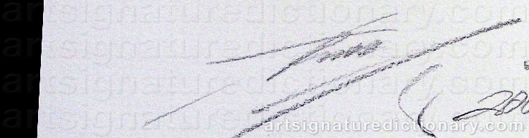 Authentic signature by Klaus JÜRGENS on  artwork