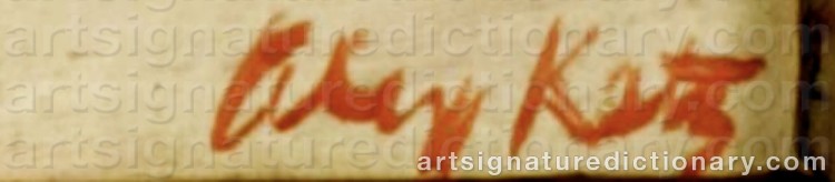 Signature by Alex KATZ