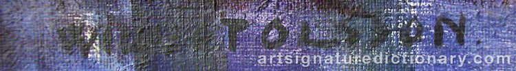 Signature by Wilgot OLSSON