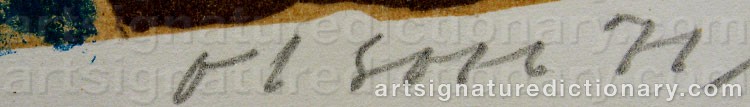 Signature by Ove OLSON