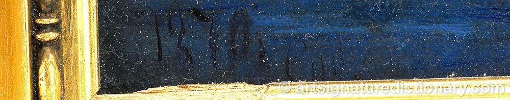 Authentic signature by Rufin Gavrilovich SUDKOVSKY on  artwork