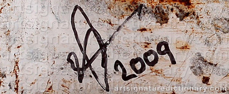 Authentic signature by Andreas WARGENBRANT on Sculpture artwork