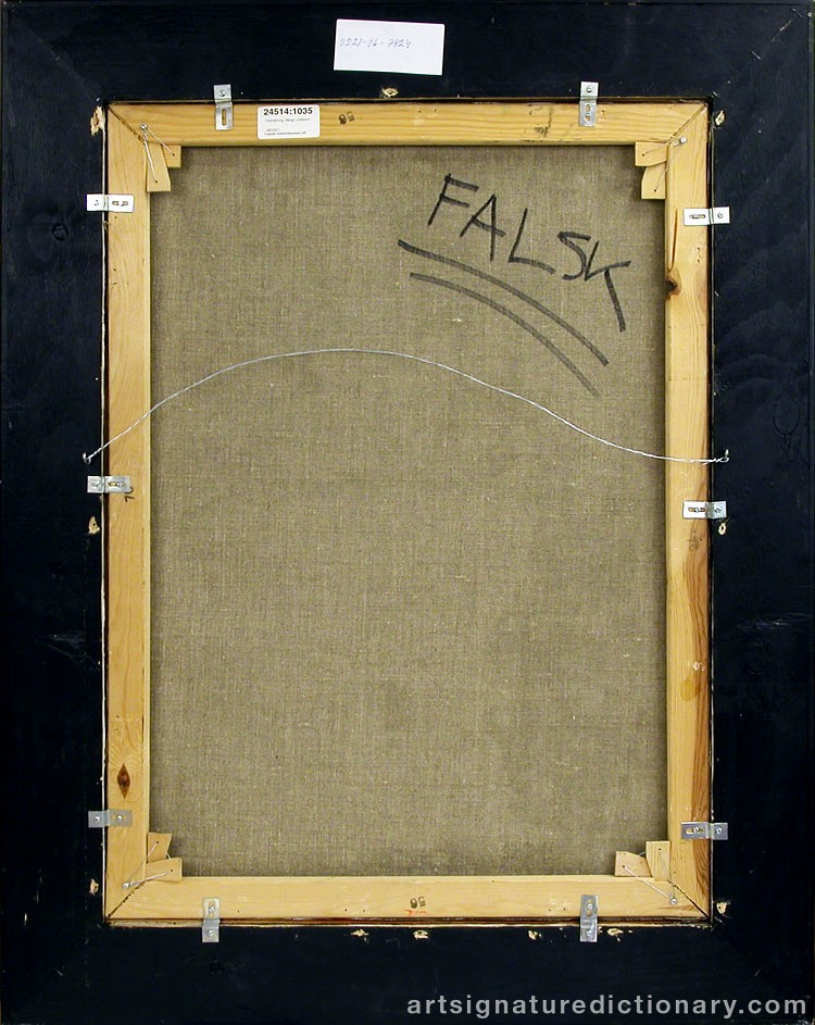 Close-up details showing Bengt LINDSTRÖM signature forgery characteristics