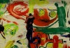 Close-up details showing Karel APPEL signature forgery characteristics