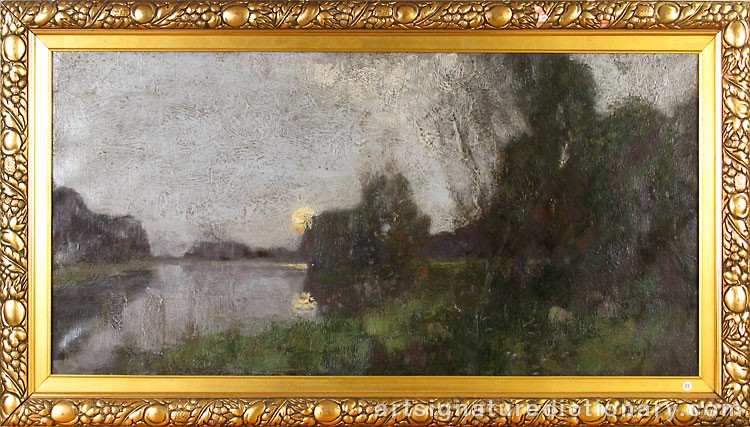 Close-up details showing Jean Baptiste Camille COROT signature forgery characteristics