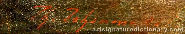 Authentic signature by Féodor Pétrovitch TCHOUMAKOFF on Painting/Watercolour artwork